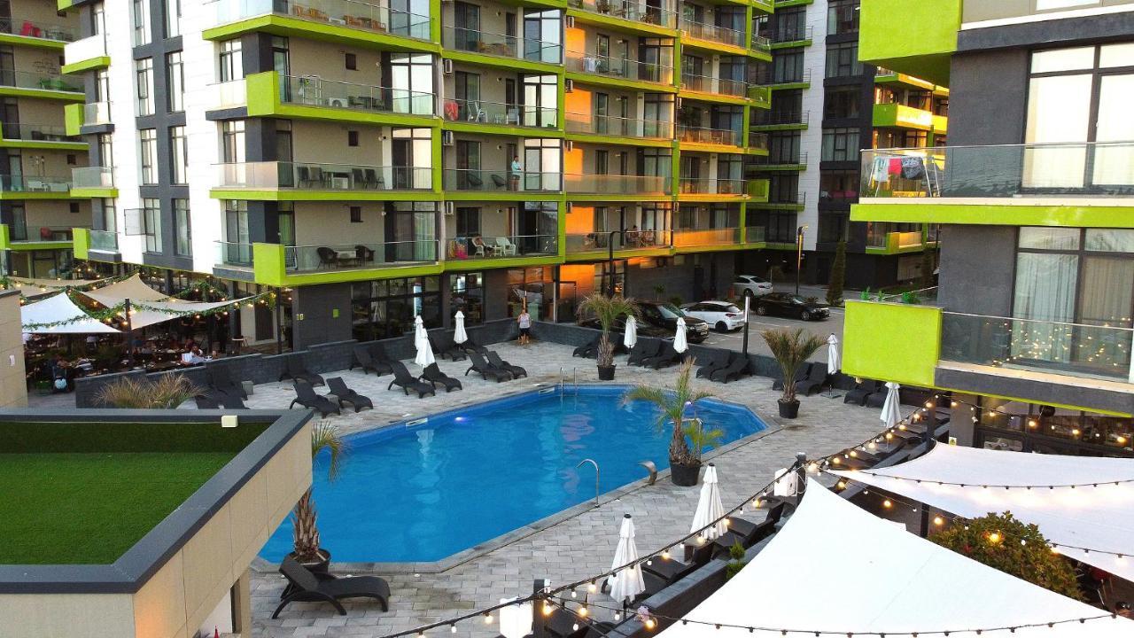 Crazy Sea View 1BR Apartment ALEZZI Spa Pools Parking Mamaja Zewnętrze zdjęcie